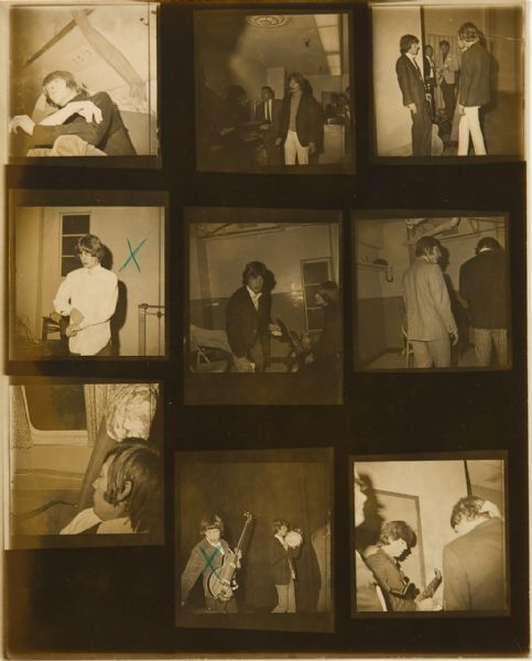 The Rolling Stones Original Photograph Contact Sheet With Brian Jones
